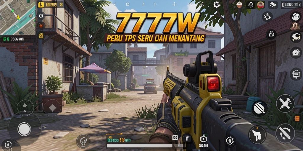Gameplay seru dalam 7777W dengan aksi menegangkan.