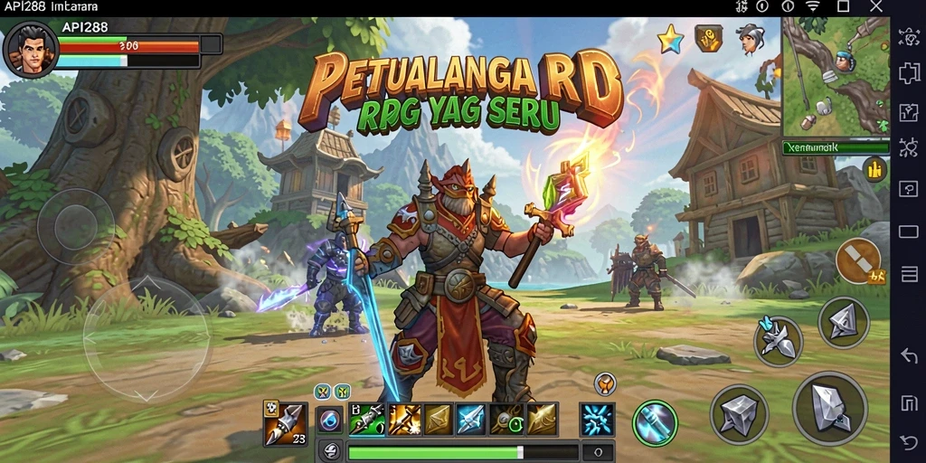 Tampilan gameplay RPG yang menakjubkan dan mendebarkan.