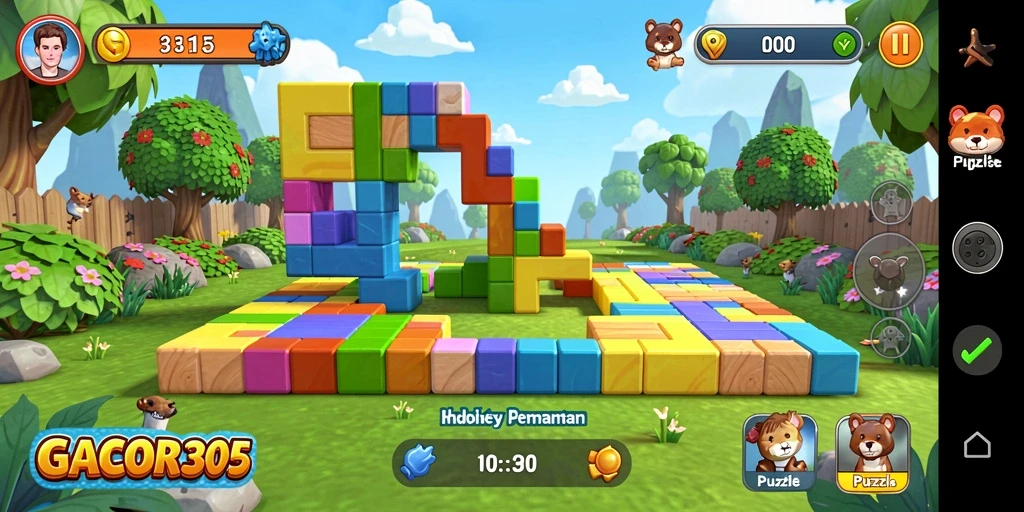 Tampilan gameplay seru dalam GACOR305 dengan teka-teki menantang.