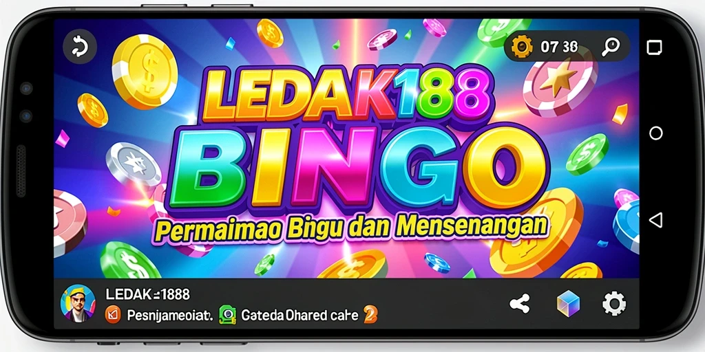 Tampilan gameplay seru dalam aplikasi Bingo LEDAK188.