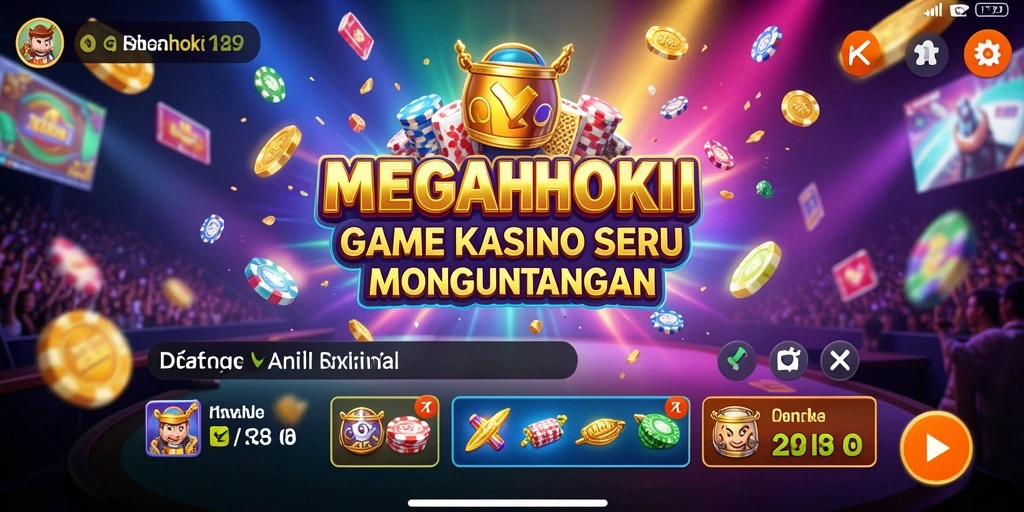 Gameplay menarik di MEGAHOKI, pengalaman Kasino yang seru.