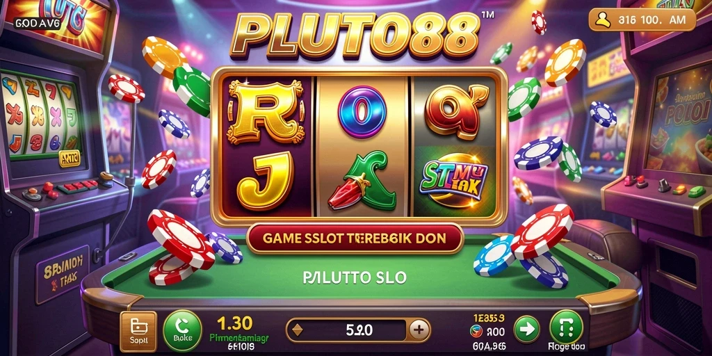 Tampilan gameplay seru dari PLUTO88 dengan mesin slot yang beragam.