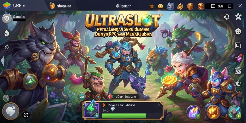 Tampilan gameplay RPG yang mendebarkan di ULTRASLOT.