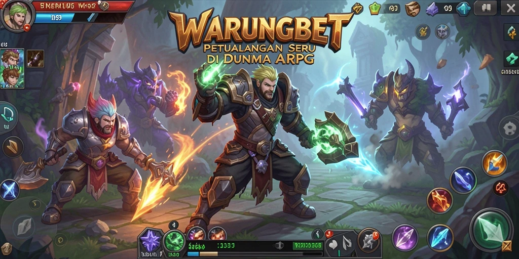 Tampilan menarik dari gameplay ARPG di WARUNGBET.